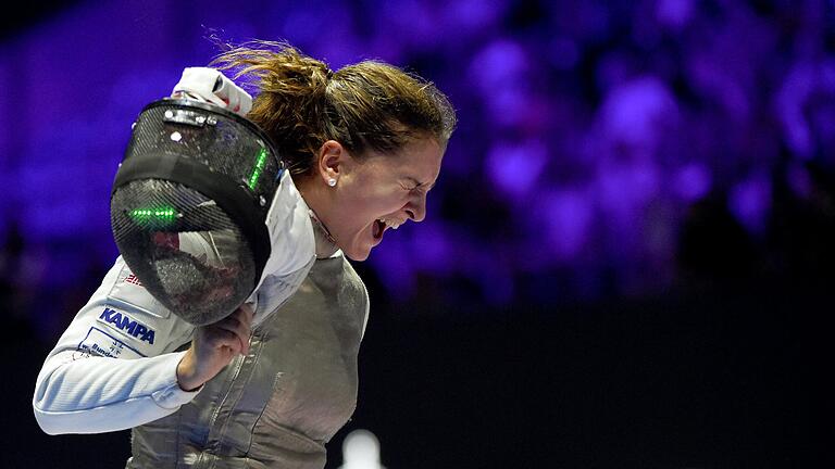 Florettfechterin Leonie Ebert bangt nach einer Verletzung um ihre Teilnahme an den Olympischen Sommerspielen in Paris.&nbsp;