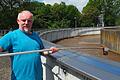 Klärwärter Marco Göbel muss das Verhältnis von Fremdwasser und Schmutzwasser in der Kläranlage in Eußenheim im Auge behalten.