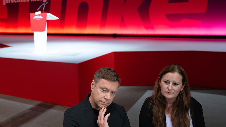 Bundesparteitag Die Linke       -  Ihr letzter Bundesparteitag als Vorsitzende: Janine Wissler und Martin Schirdewan.