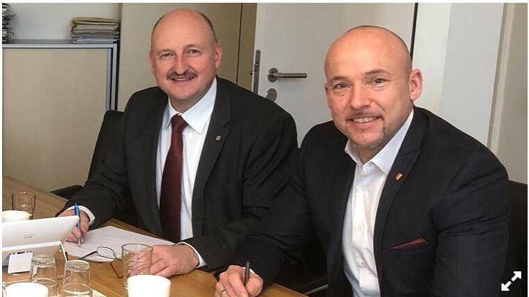 Bernd Rützel (links) ist SPD-Bezirksvorsitzender und Bundestagsabgeordneter, Alexander Hoffmann ist CSU-Bundestagsabgeordneter für Main-Spessart.