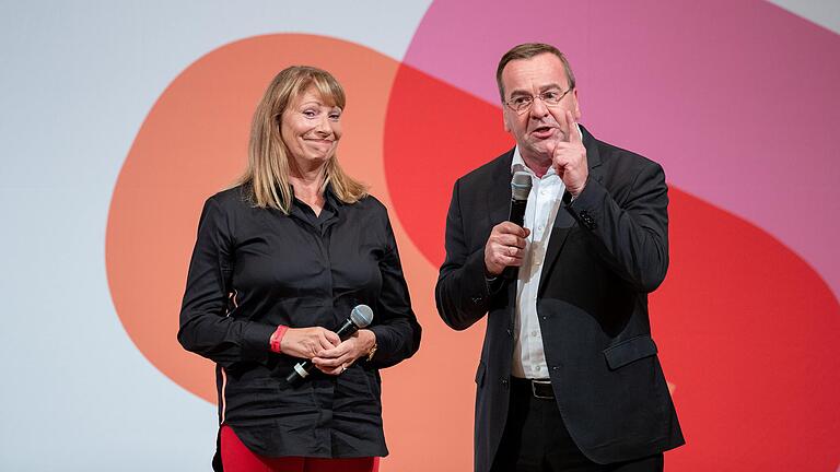 Petra Köpping und Boris Pistorius bei der Kandidatenvorstellung für den SPD-Vorsitz in Nürnberg.