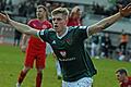 Fraglos ein Höhepunkt seiner Laufbahn: Der eingewechselte Florian Pieper sorgt 2019 mit vier Toren gegen Rosenheim nach einem 0:3-Rückstand noch für einen 4:3-Sieg.