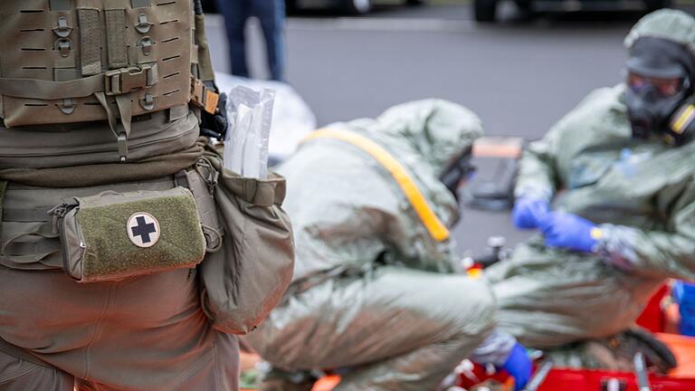 Anti-Terror-Übung MainTEX 2024       -  In Deutschland darf die Bundeswehr nur in bestimmten Fällen im Rahmen einer Amtshilfe eingesetzt werden.