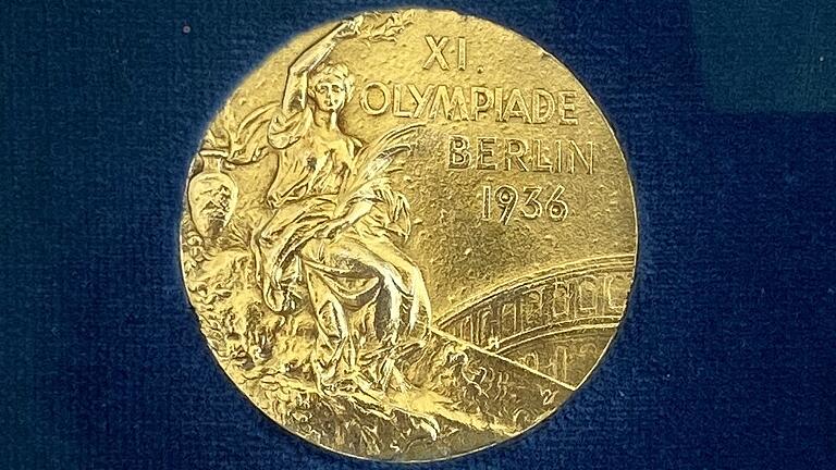 Die Goldmedaille der Olympischen Spiele 1936 in Berlin&nbsp;