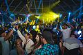 Disco im Partyzelt: Drei Tage lang wird in Gerolzhofen erstmals das 'Bolzplatz Open Air' gefeiert. Tausende Gäste erwarten die Veranstalter. Das Foto zeigt die Veranstaltung im Vorjahr in Sennfeld.