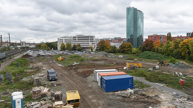 Bauplatz für die geplante Multifunktionsarena an der Grombühlbrücke. Die Halle soll hier ab 2018 entstehen.