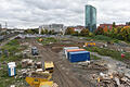 Bauplatz für die geplante Multifunktionsarena an der Grombühlbrücke. Die Halle soll hier ab 2018 entstehen.