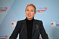 AfD-Chefin Alice Weidel (Archivbild)       -  Die AfD wird aktuell als rechtsextremistischer Verdachtsfall vom Verfassungsschutz beobachtet. Alice Weidel will die Partei als Kanzlerkandidatin in den Bundestagswahlkampf führen. (Archivfoto)