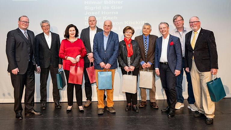 Für 40 Jahre Mitgliedschaft wurden Jürgen Giegler und Dr. Helmut Palder geehrt. Von links Udo Kröner, Vorsitzender, Jürgen Giegler, Dr. Helmut Palder.