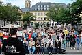 Über 400 Demonstranten folgten dem Aufruf zum Klimastreik auf dem Schweinfurter Marktplatz.