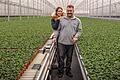 Tochter Sina und Vater Andreas Knaup haben im Herbst mit ihrem Gartenbaubetrieb in Zeil den Preis als 'Pflanzenproduzent des Jahres' gewonnen.