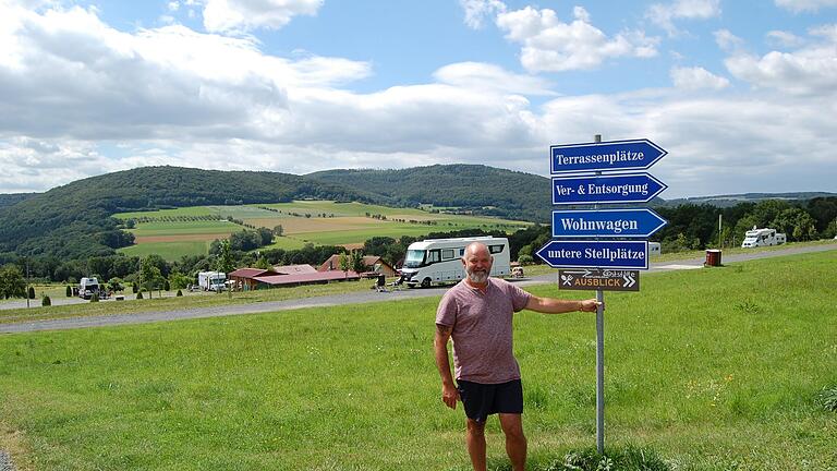 Der Wohnmobilstellplatz Forellenhof bei Diebach ist erneut ausgezeichnet worden. Betreiber Karlheinz Reuß freut sich.