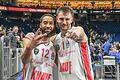 Können die FIT/One Würzburg Baskets (im Bild: Davion Mintz und Zac Seljaas) bei Bertram Derthona Basket einen Auswärtssieg feiern und damit ins Champions-League-Viertelfinale einziehen?