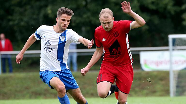 Andreas Zehner (links) hört als spielender Co-Trainer beim TSV Unterpleichfeld nach der Saison auf.