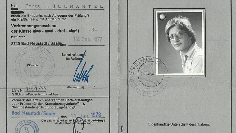 Führerschein von Peter Hüllmantel Führerschein von Peter Hüllmantel