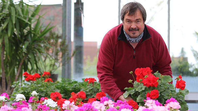 Norbert Pudell vom 'Floranium' hat vier harte Wochen hinter sich.