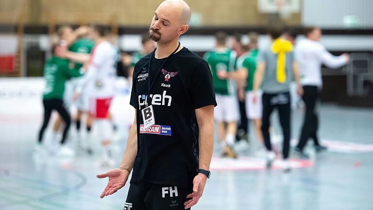 War mit der Leistung seiner Mannschaft nicht zufrieden: HSC-Trainer Florian Hauck, hier auf einem Foto vom 27. Januar 2024.