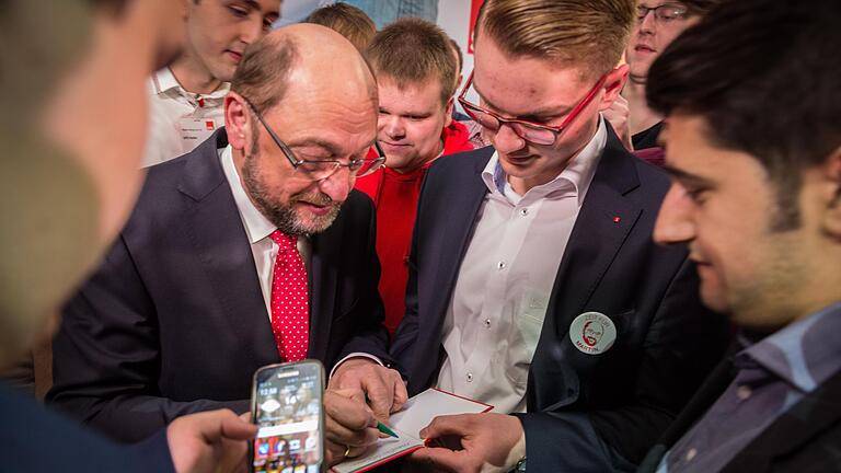 SPD-Kanzlerkandidat Martin Schulz war bereits im März im Vogel Convention Center (VCC)  in Würzburg zu Gast.