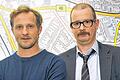 Ungleiches Paar: Maximilian Brückner (l.) und Gregor Weber verschieden sich am Sonntag vom &bdquo;Tatort&ldquo;.