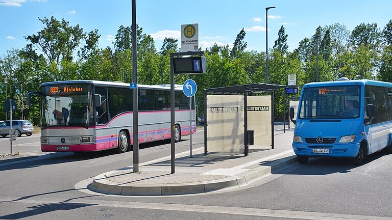 Der ZOB Tuchbleiche in Bad Königshofen ist als Zentrum des sternförmigen Buslinien-Angebotes für das östliche Grabfeld angedacht.