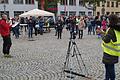 Erstmals fand in Haßfurt eine Demo gegen die Maskenpflicht statt. Wortführer war Marco Kister aus Schweinfurt.