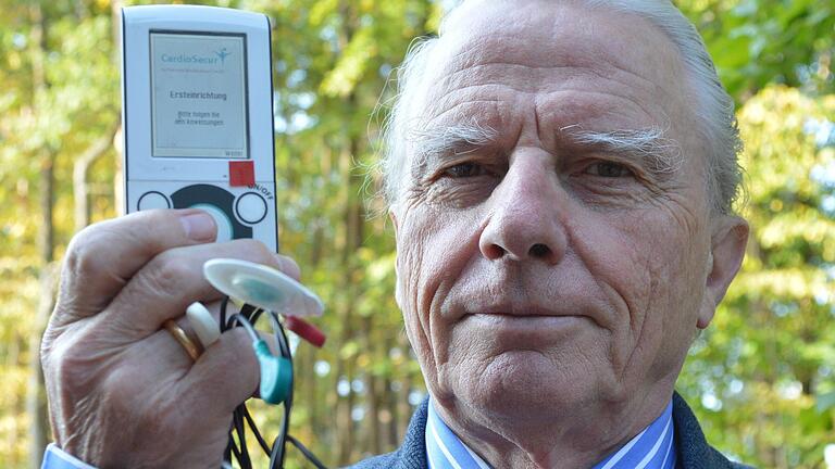 Stets an innovativen und digitalen Entwicklungen interessiert: Professor Peter Deeg erprobte 2015 (im Bild) mit Patienten seiner Klinik das mobile EKG.