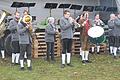 Die Großlangheimer Musikanten mit Werner Ritz, Benedikt Bauer, Ewald Pfannes, Gudrun Pfannes, Matthias Hoppert, Heiko Flory, Artur Pfannes, Karl Graf zu Castell-Rüdenhausen, Matthias Georgi, Reiner Ritz und Gosbert Grebner gehören bei der Kirchweih in Albertshofen praktisch zum lebendigen Inventar.