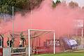 Roter Rauch aus dem Block des Würzburger FV: Das sorgte für viel Ärger bei den Fans der Nullvierer, aber immerhin nicht für eine Geldstrafe gegen den Verein.