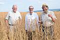 Das ökologische &quot;Dreigestirn&quot;: Müller Andreas Wirsing (von links), Bäckermeister Ullrich Amthor und Landwirt Karl-Heinrich Weber.