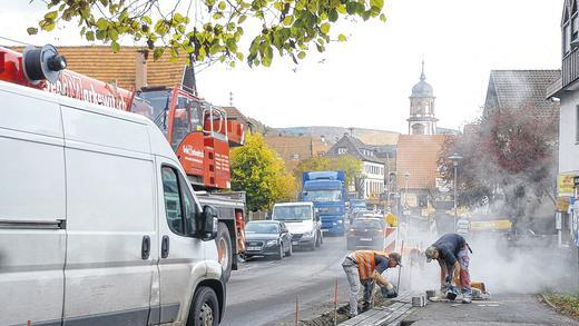 Ende Oktober lief der Ausbau der Steinbacher Ortsdurchfahrt noch auf Hochtouren, mittlerweile sind die Bauarbeiten fast abgeschlossen &ndash; aber nicht alle Bürger sind mit dem Ergebnis zufrieden.