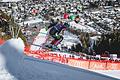 Ski alpin - Abfahrt der Männer in Kitzbühel       -  Traumhafte Kulisse in Tirol: James Crawford rast zum Sieg auf der Streif.