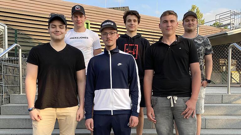 Hoffen auf den Sprung in die Erste Mannschaft: Die Eigengewächse der Haßfurter 'Hawks'. Hoffen auf den Sprung in die Erste Mannschaft: Die Eigengewächse der Haßfurter 'Hawks'.