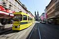 In einer Würzburger Straßenbahn soll ein Rucksack gestohlen worden sein. (Symbolfoto)