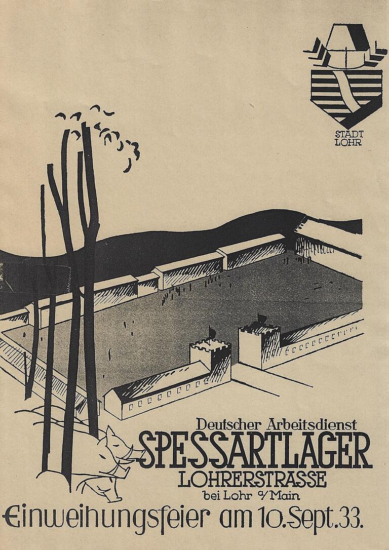 Titelseite zum Prospekt „Einweihungsfeier am 10. Sept. 33.“ Titelseite zum Prospekt „Einweihungsfeier am 10. Sept. 33.“
