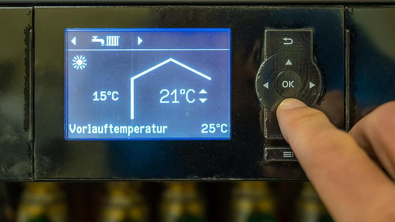 Die Vorlauftemperatur kann reduziert werden. Die Vorlauftemperatur kann reduziert werden.