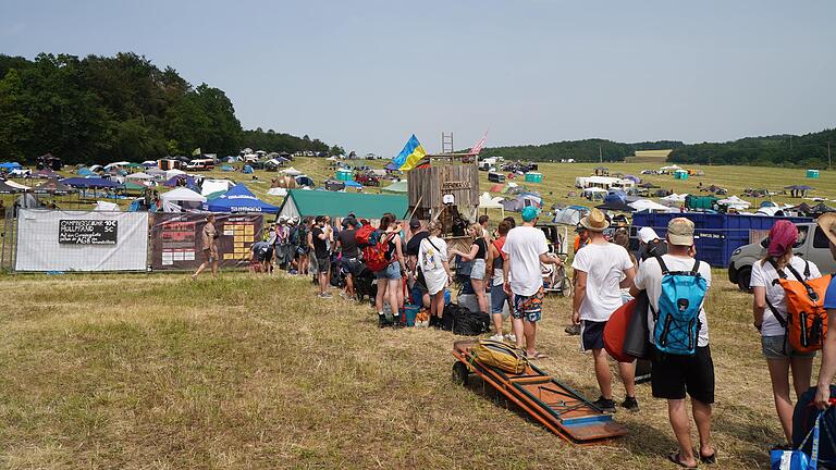 Der Campingplatz des Ab geht die Lutzi-Festival 2023 öffnete am Donnerstagmittag seine Tore.