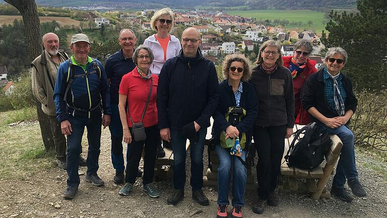 Die Wandergruppe an der Luitpoldhöhe.