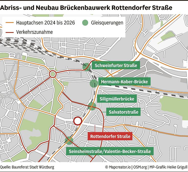 Rottendorfer Straße in Würzburg: Wie Anwohner und Geschäftsleute mit der Sperrung leben