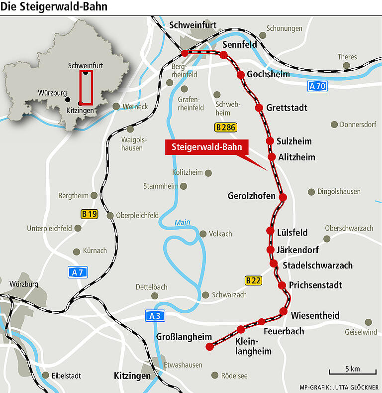 People Mover auf der Steigerwaldbahn: Landtagsabgeordneter Gerhard Eck fühlt sich bestätigt