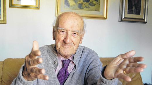 Lebendig wie eh und je: Leonardo Calossi beim Interview in seiner Wohnung in Florenz.