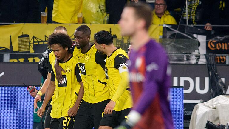 Borussia Dortmund - VfL Bochum       -  Beim 4:2 des BVB über Bochum wird Serhou Guirassy als Matchwinner gefeiert.