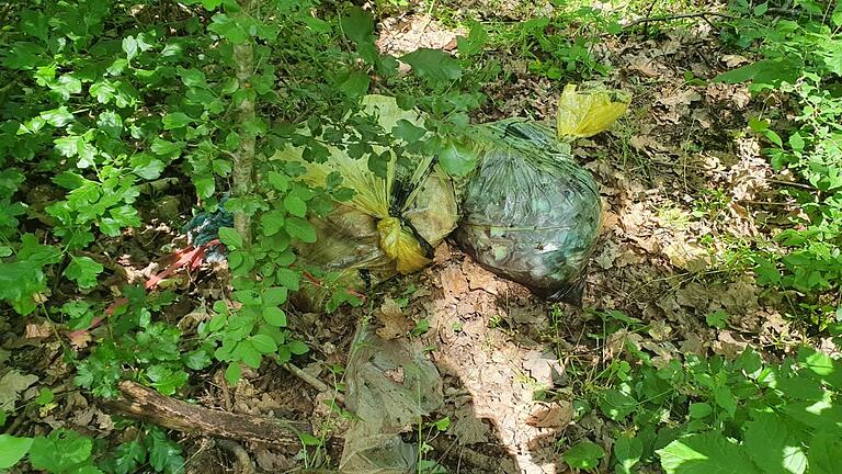 Der neuerliche Fund von illegal abgelagerten Schlachtabfällen war in vier große Plastiksäcke verpackt und wurde zur spurentechnischen Untersuchung ungeöffnet geborgen.