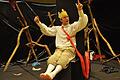 Georg Büchners Theaterstück &bdquo;Büchner. Die Welt. Ein Riss.&ldquo; führte das Karlsruher Klassenzimmertheater &bdquo;THEATERmobileSPIELE&ldquo; am Matthias-Grünewald-Gymnasium auf.