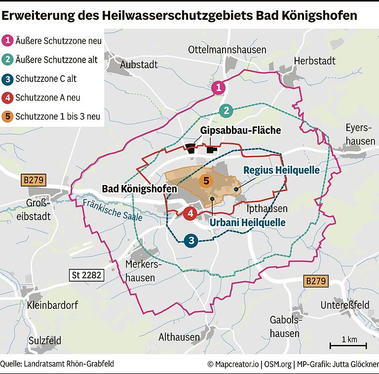 Bad Königshöfer Heilquellen: Was bedeutet die Schutzzonenerweiterung für Bauern, Häuslebauer und den Knauf-Konzern?