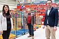 Der Chef rückt langsam in den Hintergrund: Catering-Unternehmer Farroch Radjeh (Mitte) übergibt seit Jahren in mehreren Phasen den Betrieb an Tochter Helena und Schwiegersohn Tobias.