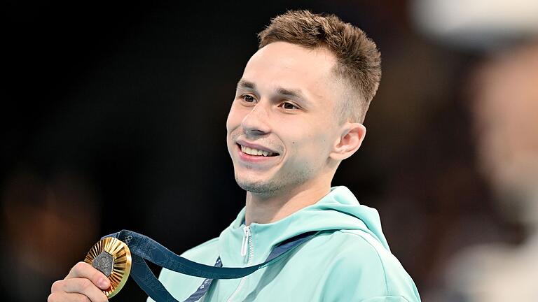 Paris 2024 - Trampolin       -  Iwan Litwinowitsch gewinnt Gold als neutraler Athlet.