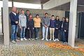 Projektstartschuss im Georg-Schäfer-Museum - OStR Frank Pfeffermann, Jacob Bartenstein, Timo Menschner, Alexander Badel, Antonia Klotz, Annika Schmitz, Ahmad  El- rrQarm, Sandro Gschwender, Maxim Beidinger, Rainer Brandenstein (Leiter des Hauses Marienthal), Juri Pfeuffer