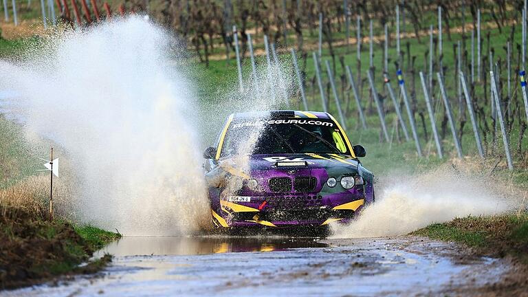 Erster Start in Ebern: Johannes Kessel und Hans-Peter Loth im bärenstarken BMW M3.