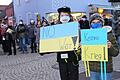 Auch Kinder  schlossen sich der Friedensdemonstration  in der Bad Brückenauer Innenstadt an. Foto: Julia Raab       -  Auch Kinder  schlossen sich der Friedensdemonstration  in der Bad Brückenauer Innenstadt an. Foto: Julia Raab