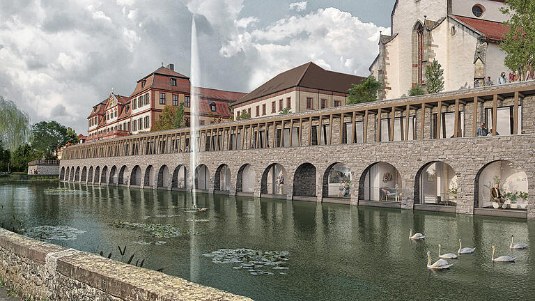 So könnte der Neubau direkt am Weiher aussehen. - So könnte der Neubau direkt am Weiher aussehen. So könnte der Neubau direkt am Weiher aussehen. - So könnte der Neubau direkt am Weiher aussehen.